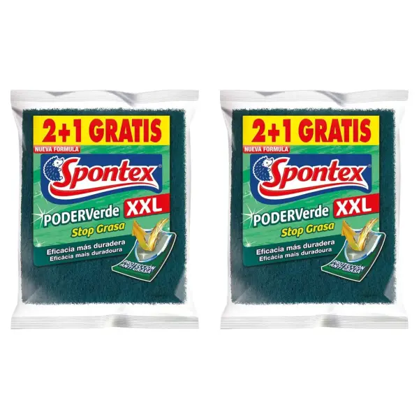 2x Estropajo Poder Verde Xxl Spontex 2x Estropajo Poder Verde Xxl Spontex