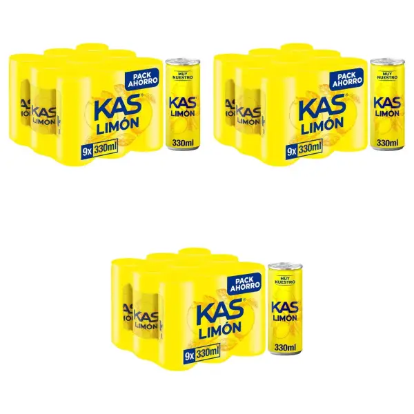 36 latas de Kas Limón 33cl 36 latas de Kas Limón 33cl