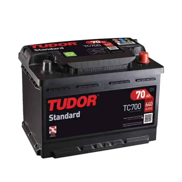 Batería de Coche 70Ah 640A Tudor TC700 Batería de Coche 70Ah 640A Tudor TC700