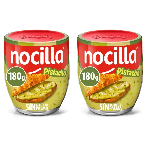 2 botes de Nocilla Pistacho 180gr 2 botes de Nocilla Pistacho 180gr