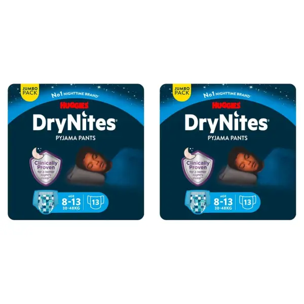 2x13 Calzoncillos absorbentes para niño Huggies DryNites 2x13 Calzoncillos absorbentes para niño Huggies DryNites