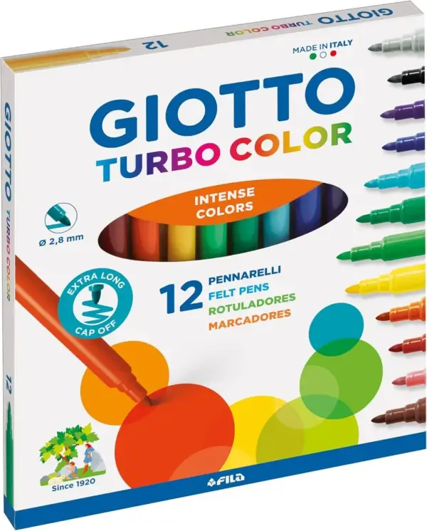 12 Rotuladores Giotto Turbocolor Skin Tones 12 Rotuladores Giotto Turbocolor Skin Tones