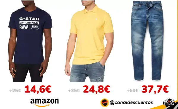 Descuentos en moda G-Star Raw en Amazon Descuentos en moda G-Star Raw en Amazon