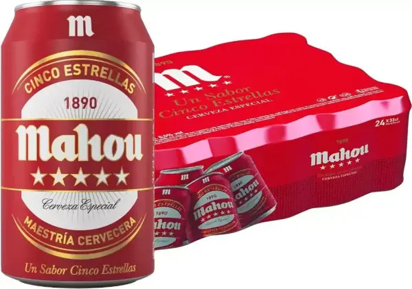 24x33cl Cerveza Mahou 5 Estrellas 24x33cl Cerveza Mahou 5 Estrellas