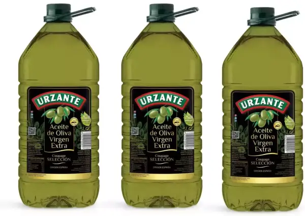 3 Garrafas 5L Aceite de Oliva Virgen Extra Urzante 3 Garrafas 5L Aceite de Oliva Virgen Extra Urzante
