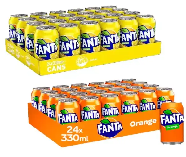 24x 33cl Lata Fanta Naranja o Limon 24x 33cl Lata Fanta Naranja o Limon