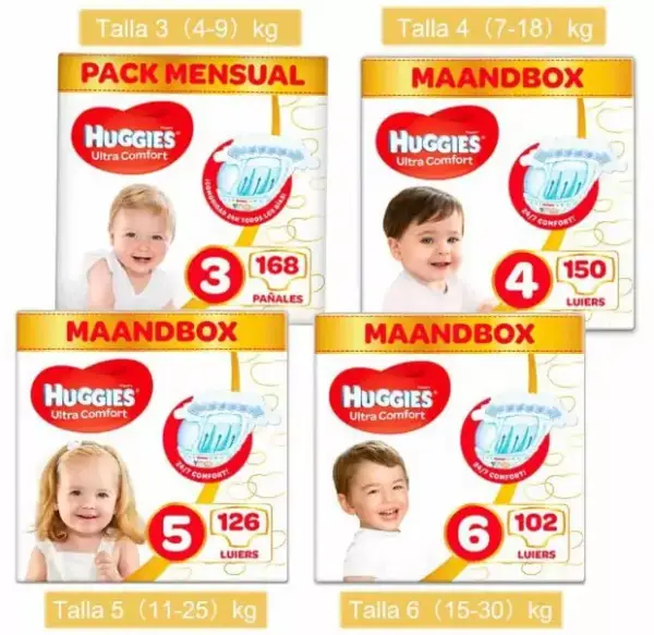 336 Pañales Huggies Talla 3 336 Pañales Huggies Talla 3