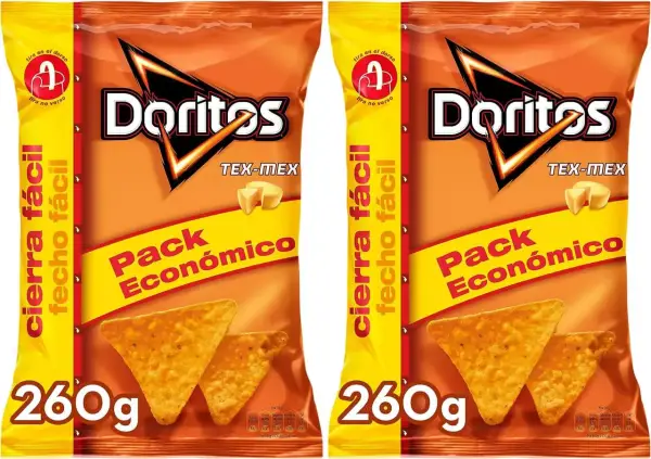 2x 260g Doritos Tex Mex Sabor a Queso 2x 260g Doritos Tex Mex Sabor a Queso