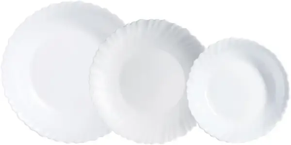 18 Piezas Vajilla Opal Luminarc Feston 18 Piezas Vajilla Opal Luminarc Feston