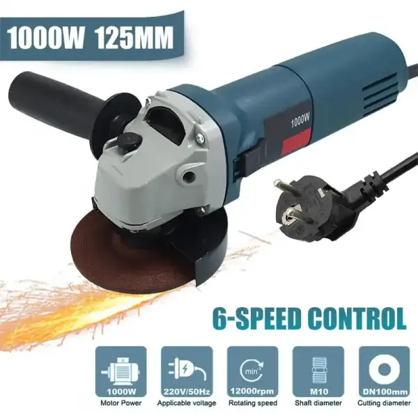 Amoladora Angular Eléctrica de 1000W Amoladora Angular Eléctrica de 1000W