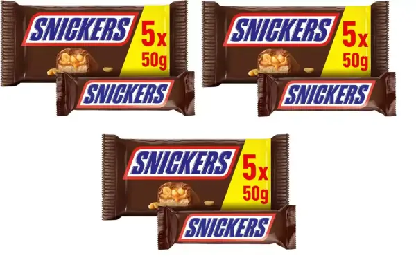 15x Barrita Snickers de chocolate 50g 15x Barrita Snickers de chocolate 50g