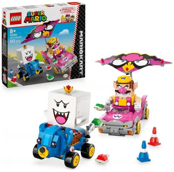 LEGO Super Mario: Mario Kart Wario y Rey Boo LEGO Super Mario: Mario Kart Wario y Rey Boo