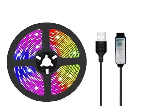 Tira de LED RGB USB 1M SMD 5050 Tira de LED RGB USB 1M SMD 5050