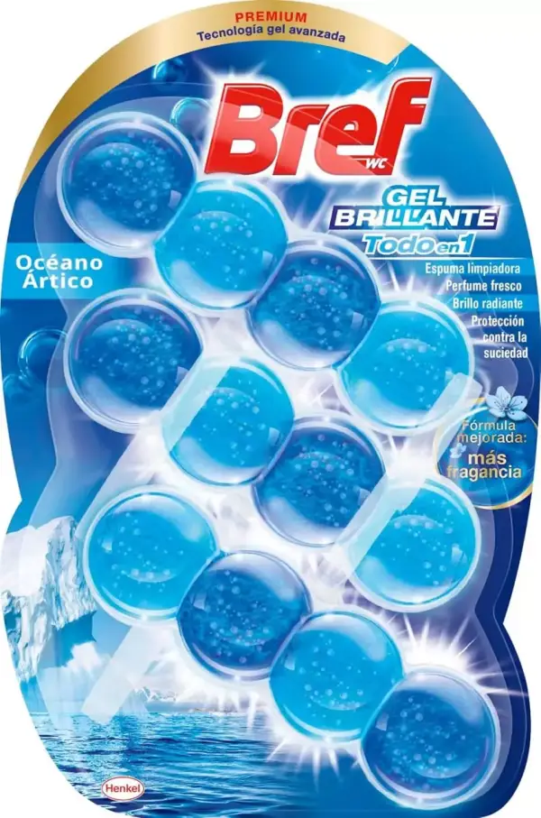 3x Bref Gel Brillante Océano Ártico Todo en 1 3x Bref Gel Brillante Océano Ártico Todo en 1