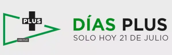 Solo hoy 21 de julio Días Plus con miles de ofertas en El Corte Inglés Solo hoy 21 de julio Días Plus con miles de ofertas en El Corte Inglés