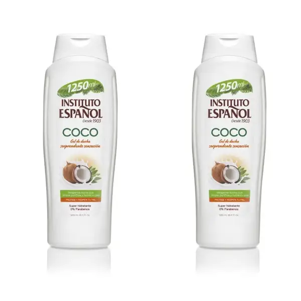 2x1250ml Gel de baño de coco Instituto Español 2x1250ml Gel de baño de coco Instituto Español
