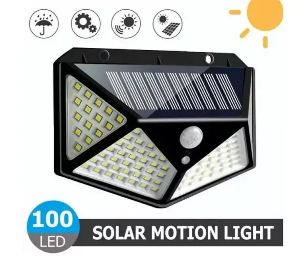 Foco solar LED exterior 100LEDS Foco solar LED exterior 100LEDS