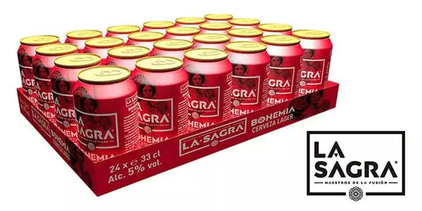 24 latas Cerveza La Sagra Bohemia 330ml 24 latas Cerveza La Sagra Bohemia 330ml
