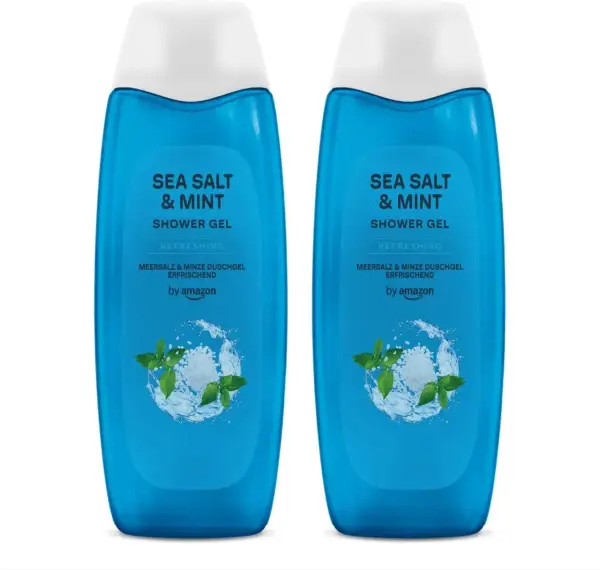 2 geles de ducha de sal marina y menta de 500 ml 2 geles de ducha de sal marina y menta de 500 ml