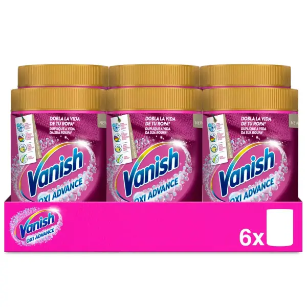 Pack 6x Vanish Oxi Advance Higiene 500gr Pack 6x Vanish Oxi Advance Higiene 500gr