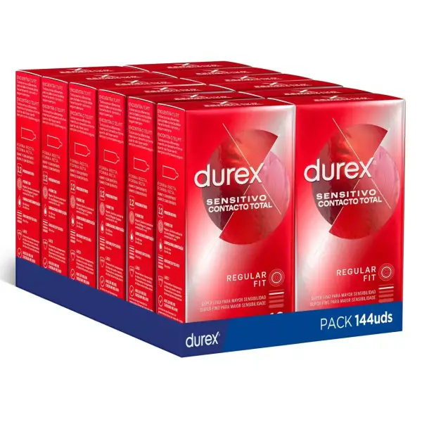144 Preservativos Durex Sensitivo Suave Ultrafinos 144 Preservativos Durex Sensitivo Suave Ultrafinos