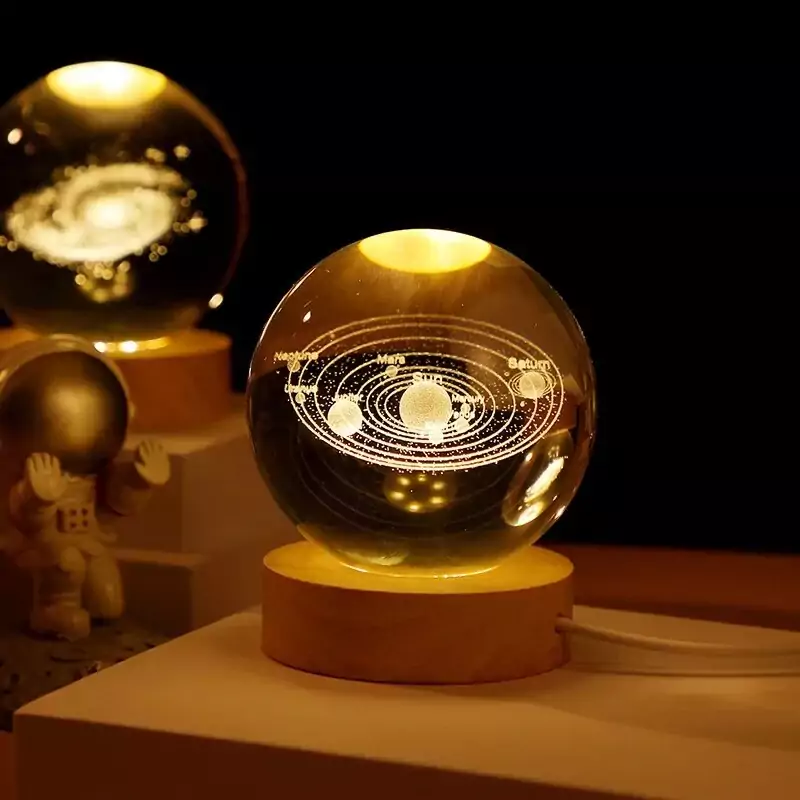 Lámpara de bola de cristal 3D de 6cm Lámpara de bola de cristal 3D de 6cm