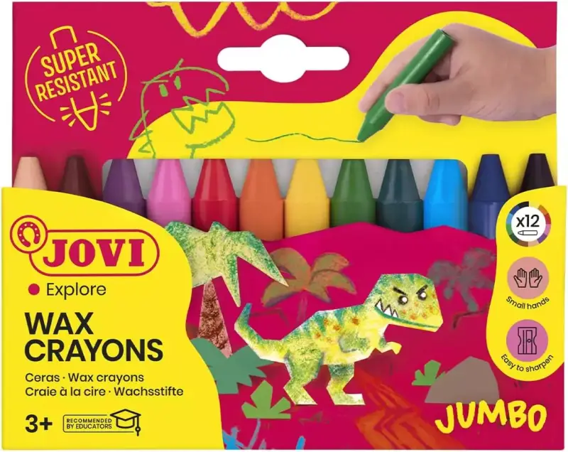 12x ceras de colores para niños Jovi 12x ceras de colores para niños Jovi