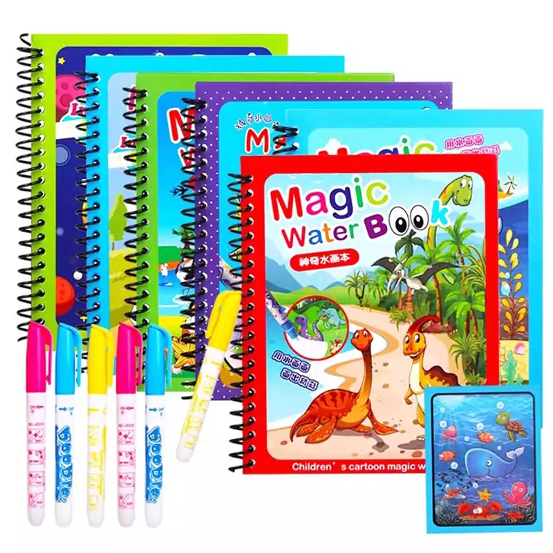 Libro mágico de dibujo al agua para niños Libro mágico de dibujo al agua para niños