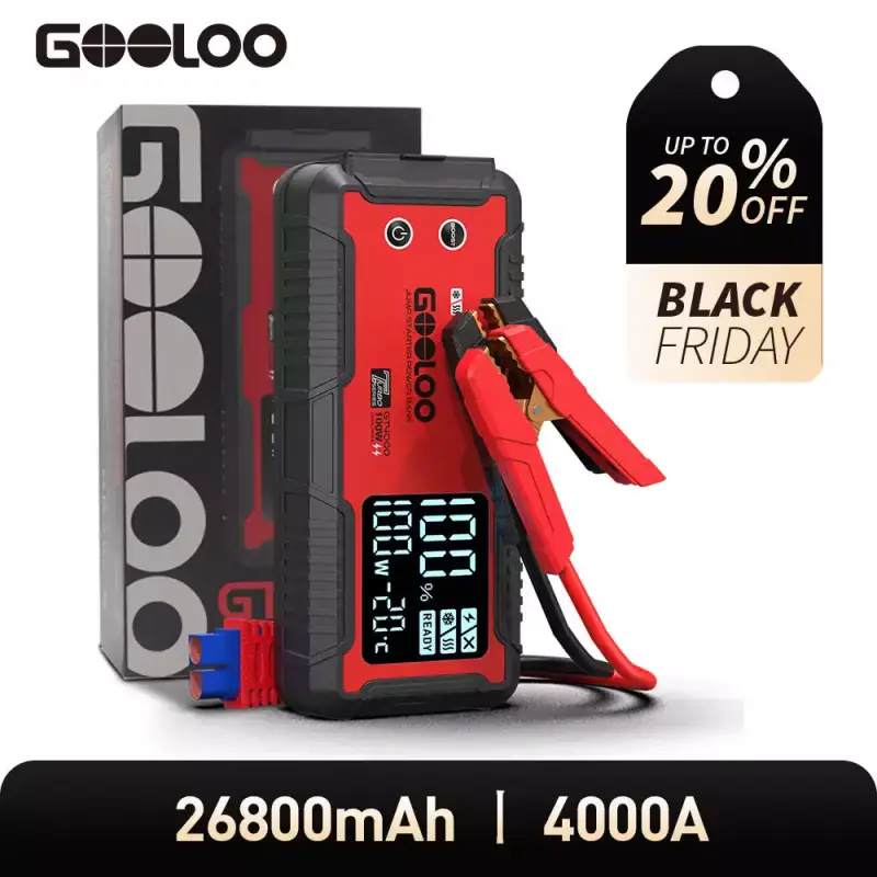 Arrancador de coche 4000A 26800mAh Arrancador de coche 4000A 26800mAh