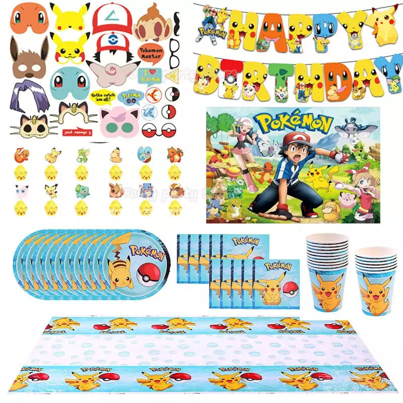 Decoración de Cumpleaños con Temática de Pikachu Decoración de Cumpleaños con Temática de Pikachu