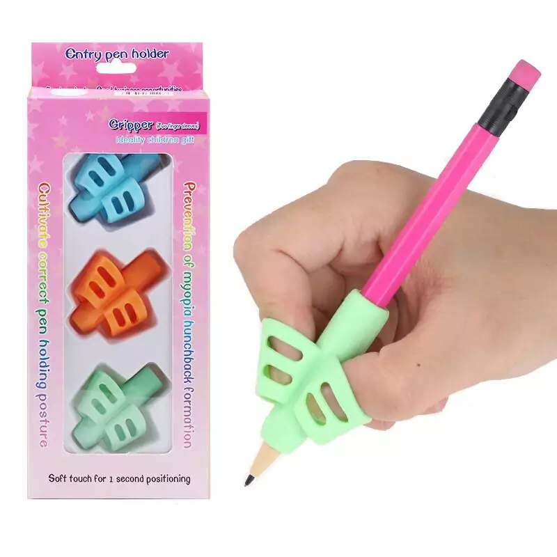 Agarre de lápiz de sílice suave para niños Agarre de lápiz de sílice suave para niños