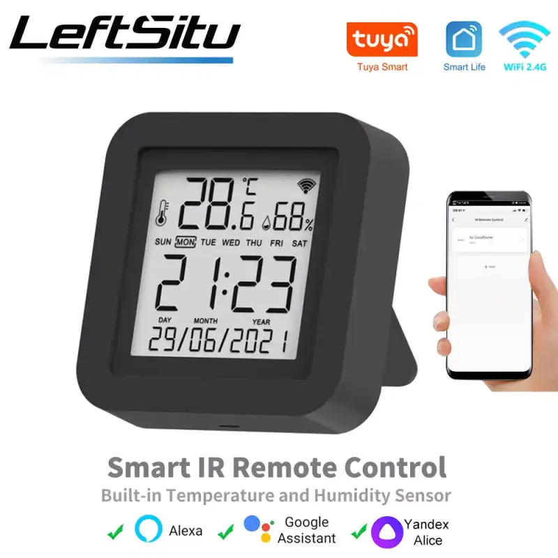 Control remoto Universal IR con Sensor de temperatura y humedad para aire acondicionado Control remoto Universal IR con Sensor de temperatura y humedad para aire acondicionado