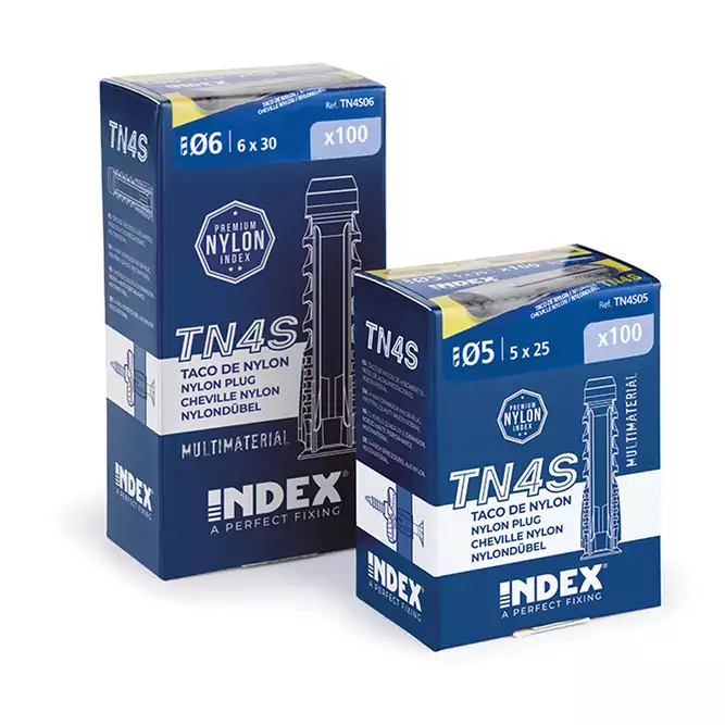 Pack de 100 tacos de 6 x 30 mm Pack de 100 tacos de 6 x 30 mm