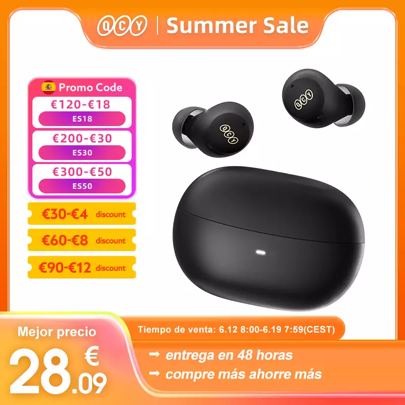 Auriculares inalámbricos QCY HT07 ANC Auriculares inalámbricos QCY HT07 ANC