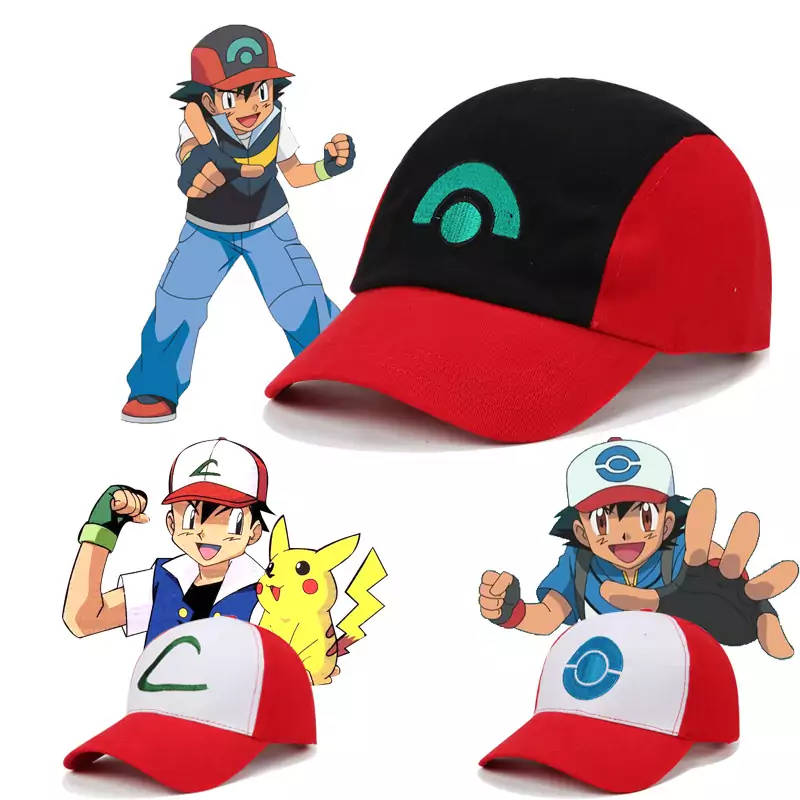 Gorra de béisbol ajustable de malla de Ash Ketchum entrenador Pokemon Gorra de béisbol ajustable de malla de Ash Ketchum entrenador Pokemon
