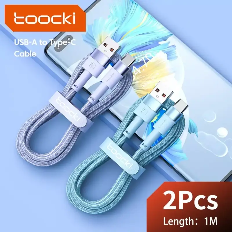 2 pack 3A USB A a USB tipo C Toocki 2 pack 3A USB A a USB tipo C Toocki
