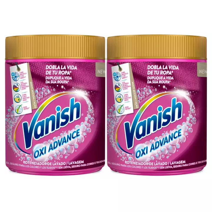 Vanish Oxi Advance quitamanchas para la ropa 2x400g Vanish Oxi Advance quitamanchas para la ropa 2x400g