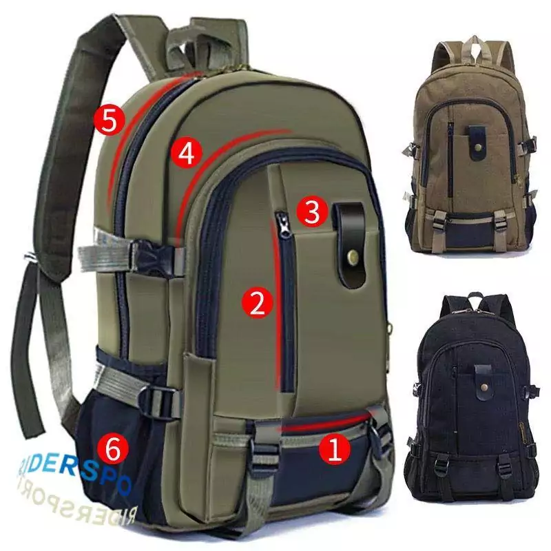 Mochila unisex multibolsillos Mochila unisex multibolsillos