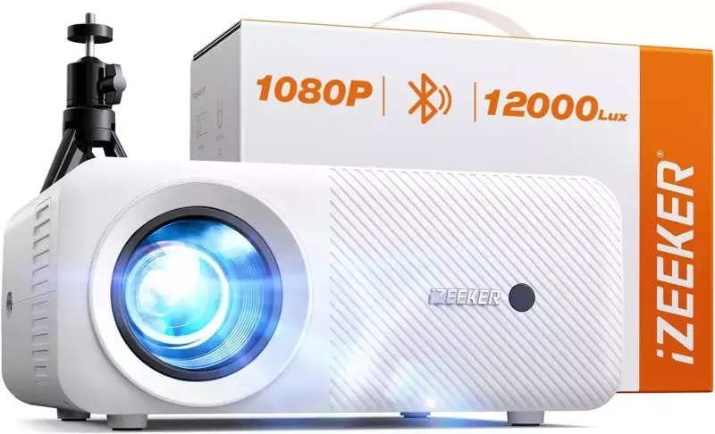 Proyector Portátil Bluetooth con Tripode iZeeker 1080p Proyector Portátil Bluetooth con Tripode iZeeker 1080p