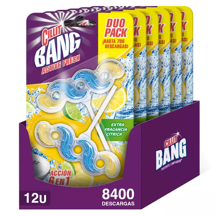 Pack 6x 2 colgadores para inodoro Fresh Cítrico Pack 6x 2 colgadores para inodoro Fresh Cítrico