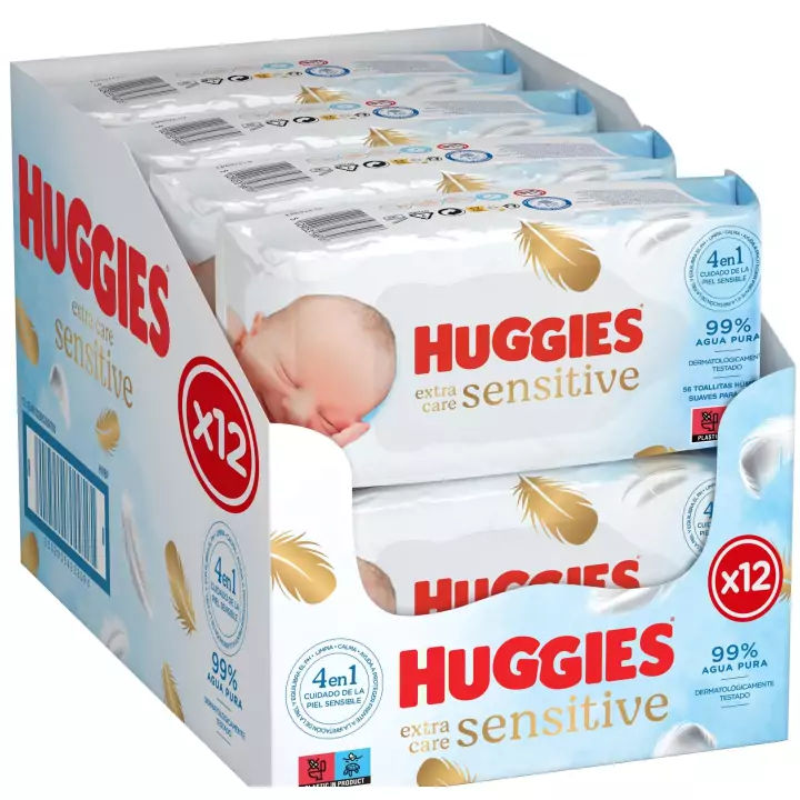 672 Toallitas Huggies Pure Extra Care 672 Toallitas Huggies Pure Extra Care