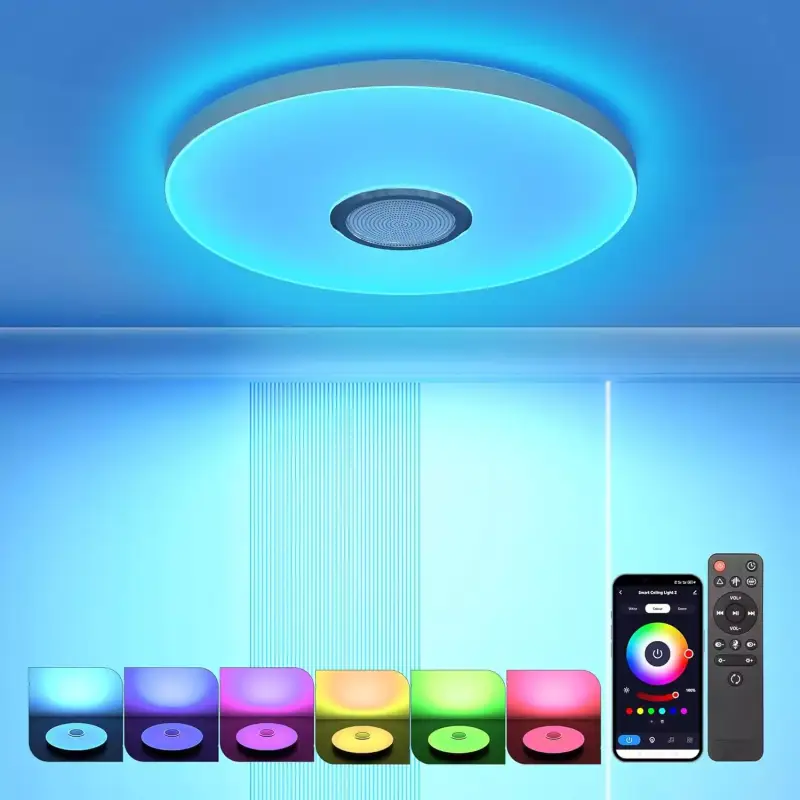 Plafon Led Techo con Altavoz Bluetooth Plafon Led Techo con Altavoz Bluetooth