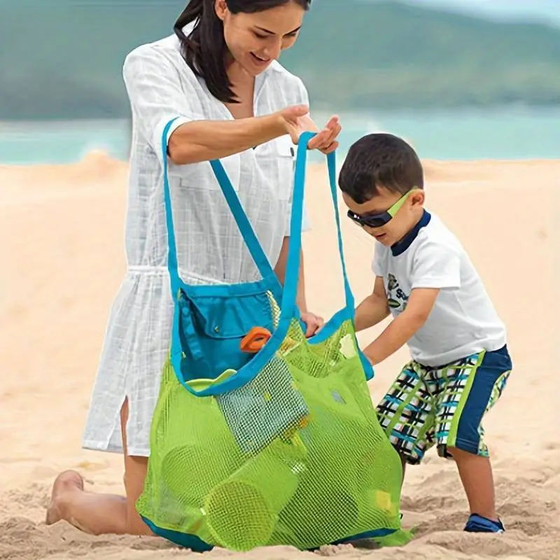 Bolsa de playa para juguetes de niños/as Bolsa de playa para juguetes de niños/as