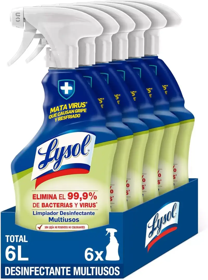 Pack de 6 Sprays desinfectantes Lysol Pack de 6 Sprays desinfectantes Lysol