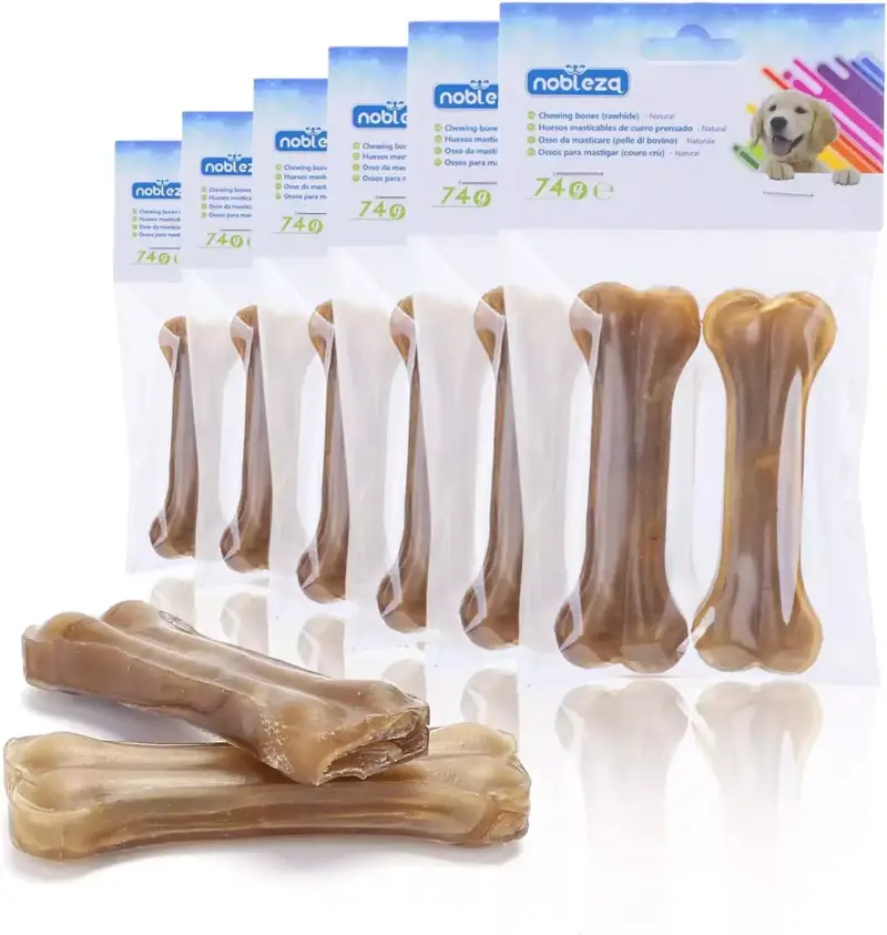 12 huesos prensados para perros de 10cm 12 huesos prensados para perros de 10cm