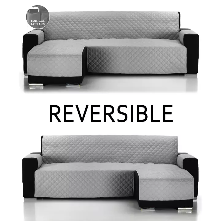 Cubre sofa chaise longue reversible Cubre sofa chaise longue reversible