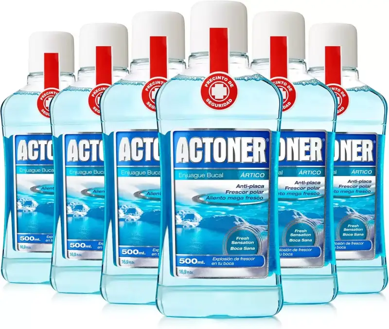 Pack 6 enjuagues bucales Actoner ártico 500ml Pack 6 enjuagues bucales Actoner ártico 500ml