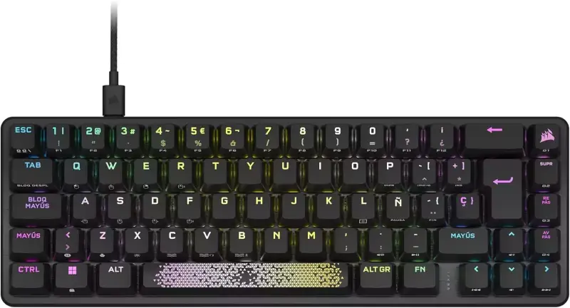 Teclado mecánico Corsair K65 PRO MINI RGB 65% Teclado mecánico Corsair K65 PRO MINI RGB 65%