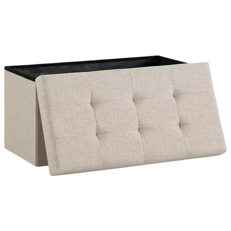 Puff plegable con almacenamiento Puff plegable con almacenamiento