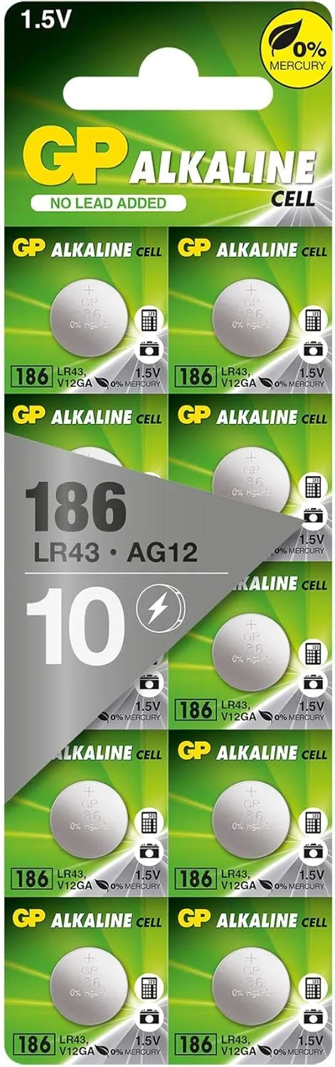 Pack 10 baterías LR43 Pack 10 baterías LR43